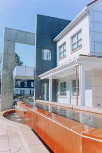 outside of residential addiction recovery center for men